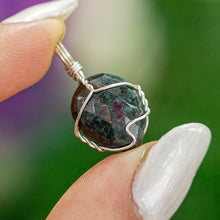 Load image into Gallery viewer, 925 SS Ruby Zoisite Pendant
