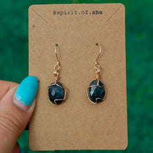 Load image into Gallery viewer, 14ct GF Mossy Kyanite Earrings
