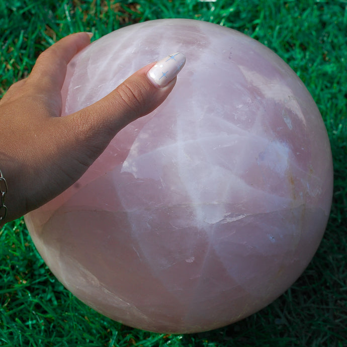 XL Rose Quartz Sphere