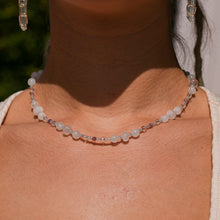 Load image into Gallery viewer, 925 SS Rose Quartz, Clear Quartz &amp; Pink Tourmaline Bead Necklace
